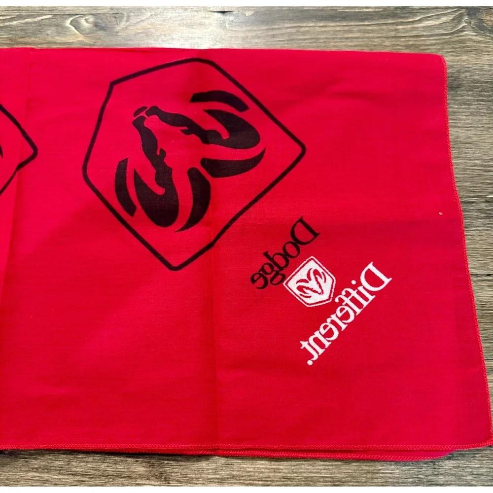 Dodge Bandana Red Excellent Different Ram Logo Mopar Automotive Accessory